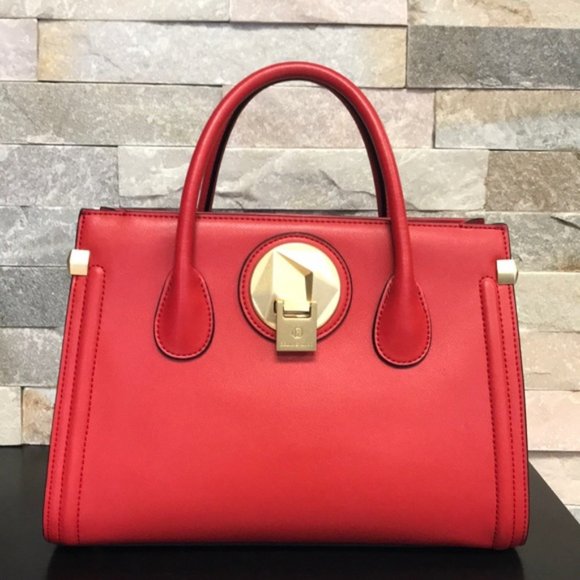 Celine Dion Women's Octave Leather Satchel - Picture 8 of 12